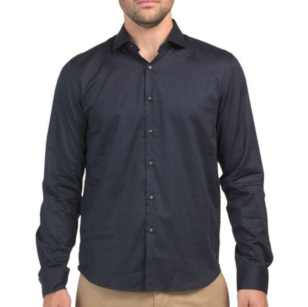 Denim & Flower Dark Blue Dress Shirt XL/44